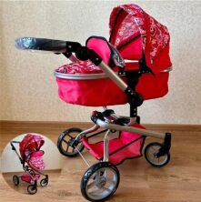 Коляска трансформер для ляльки демісезонна 9695 лялькова
