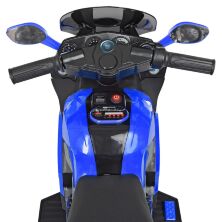 Дитячий електромобіль мотоцикл трицикл Bambi Racer M 4189AL-4 на надувних колесах / синій **