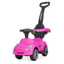 Дитяча машинка каталка-толокар для дівчинки Штовхач Bambi M 4576-8 Porshe з батьківською ручкою / рожева**