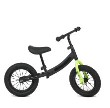 Беговел велобіг від толокар дитячий PROFI KIDS дитячий колеса 12 дюймів M 5457A-8 чорно-салатовий**
