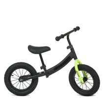Беговел велобіг від толокар дитячий PROFI KIDS дитячий колеса 12 дюймів M 5457A-8 чорно-салатовий**