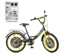 Дитячий двоколісний велосипед Profi Y2043 Original boy SKD45 / колеса 20д / чорно-жовтий**