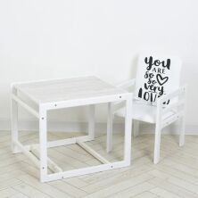 Дитячий дерев'яний Стільчик-трансформер для годування Nature мангрове дерево