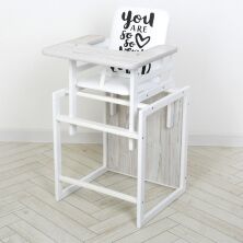 Дитячий дерев'яний Стільчик-трансформер для годування Nature мангрове дерево