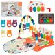 Розвивальний килимок для немовляти 73*50 см N1517 Дуга з підвісками + Ігрова панель (музика звук світло)