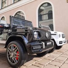 Дитячий електромобіль Джип Mercedes Benz M 4180EBLRS-2 чорний автопокраска**