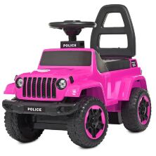 Дитяча каталка-толокар Bambi Police M 4289-8 музика світло USB рожева**