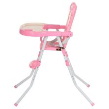 Дитячий складаний стільчик для годування Bambi 113-8 рожевий**