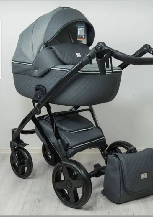 Коляска дитяча прогулянкова Lorelli DAISY Dark Grey Lighthouse темно-сіра