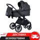 Дитяча універсальна алюмінієва коляска 2в1 EL CAMINO ME 1124-2 PRESTIGE Magnet Gray люлька та прогулянковий блок