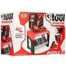 Дитячий ігровий набір інструментів 8012 Стіл з інструментами "Верстак" (46 деталей)**