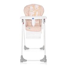 Стільчик для годування дитячий Lorelli (Bertoni) Dulce Satin Pink Hug. Стілець з шкіряним сидінням. Бежевий