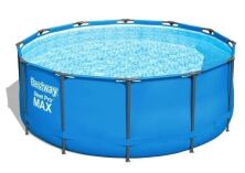 Каркасний круглий басейн З ДРАБИНОЮ і фільтр-насосом Bestway 5614S розмір 366 х 122см / обсяг 10250л