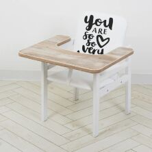 Дитячий дерев'яний Стільчик-трансформер для годування Nature дуб клондайк