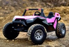 Дитячий двомісний електромобіль Баггі Джип Квадроцикл Bambi Racer 4WD M 4170EBLR-8(24V) / колір рожевий**