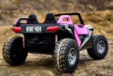 Дитячий двомісний електромобіль Баггі Джип Квадроцикл Bambi Racer 4WD M 4170EBLR-8(24V) / колір рожевий**