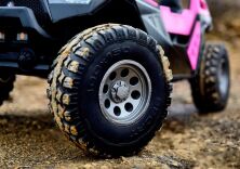 Дитячий двомісний електромобіль Баггі Джип Квадроцикл Bambi Racer 4WD M 4170EBLR-8(24V) / колір рожевий**