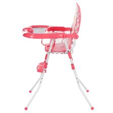 Дитячий складаний стільчик для годування GL217C-909 рожевий Жираф**