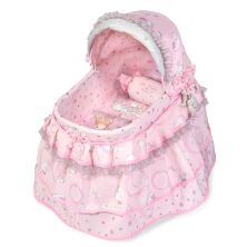 Ліжечко дитяче для ляльки DeCuevas 51134 ковдру подушка підвіски плюш