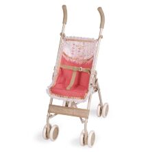 Коляска для ляльок DeCuevas 90133 Лялькова прогулянкова коляска трость Мартіна червона