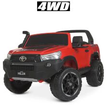 Дитячий двомісний електромобіль Джип 4WD M 4552EBLRS-3 Toyota ліцензійний / червоний автопокраска