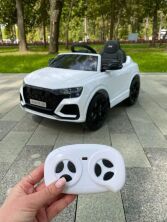 Дитячий одномісний ліцензійний електромобіль Машина Bambi M 4569EBLR-1 Audi на EVA колесах / білий