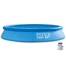 Надувний сімейний круглий басейн INTEX 28118 з фільтр-насосом / розмір 305-61см