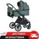 Дитяча універсальна алюмінієва коляска 2в1 EL CAMINO ME 1124-2 PRESTIGE Smoke Green люлька та прогулянковий блок