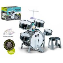 Дитяча барабанна установка M33A зі стільчиком 6 нотних карток**