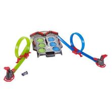 Автотрек траса гоночний ТРЕК FDF27 Hot Wheels "Гонковий Небезпечний рикошет". Хот Вілс