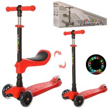 Дитячий самокат 3 в 1 iTrike MAXI JR 3-075-R червоний**