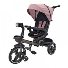 Триколісний велосипед-коляска TURBOTRIKE MT 1002-6 поворотне сидіння, сумка, складане кермо, рожевий