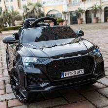 Дитячий одномісний ліцензійний електромобіль Машина Bambi M 4569EBLR-2 Audi на EVA колесах / чорний