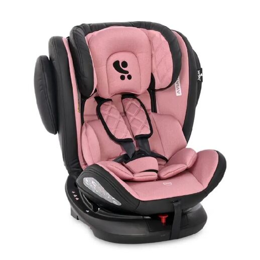 Автокрісло-ребордер дитяче Aviator Isofix 0-36 кг Rose рожеве