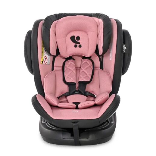 Автокрісло-ребордер дитяче Aviator Isofix 0-36 кг Rose рожеве