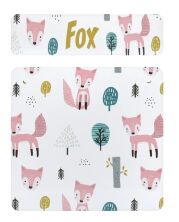 Дитячий дерев'яний столик зі стільчиком Bambi 504-119(UA) / Малюнок Лисичка/ колір білий**