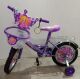 Дитячий двоколісний велосипед Mustang Принцеса 14 дюймів фіолетовий з кошиком**
