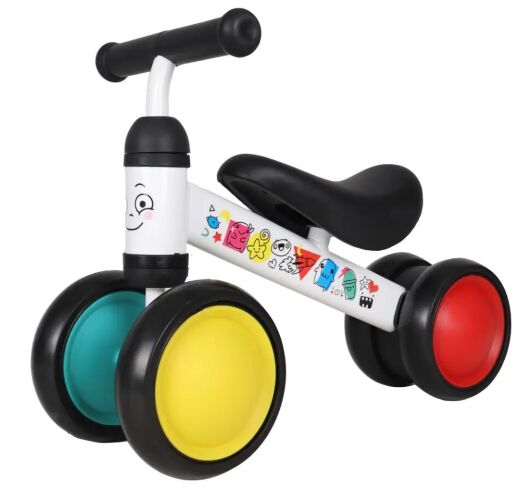 Біговел велобіг толокар дитячий BALANCE TILLY 6 Goody T-212525 Doodle на EVA колесах / білий