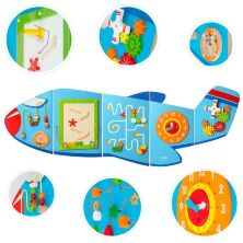 Дерев'яна іграшка-бизиборд Bambi MD 2002 Літак