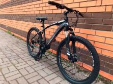 Велосипед гірський Azimut "NEVADA" GFRD 27.5" SHIMANO рама 17" чорно-зелений