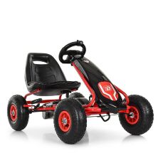 Дитячий педальний карт надувні колеса Bambi M 3856AL-2 чорний **