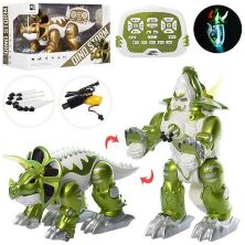Інтерактивна іграшка Динозавр трансформер KD-8828AB музика світло стріляє на радіоуправлінні