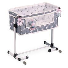 Манеж дитячий для ляльки DeCuevas 51235 ковдру подушка підвіски плюш сірий