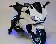 Дитячий електромобіль мотоцикл Bambi Racer M 4104EL-3 світло коліс червоний