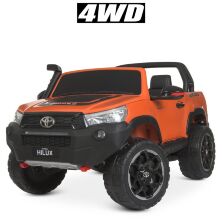 Дитячий двомісний електромобіль Джип 4WD M 4552EBLRS-7 Toyota ліцензійний / помаранчевий автопокраска**