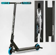 Трюковий двоколісний самокат Best Scooter BC-40222 "Barracuda" HIC-система ПЕГИ Алюмінієвий диск і дека