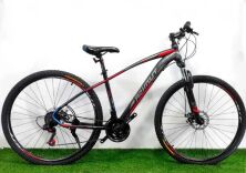 Велосипед гірський Azimut "NEVADA" GFRD 27.5" SHIMANO рама 17" чорно-червоний