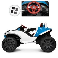 Дитячий двомісний електромобіль 4WD M 4064EBLR-4 синій