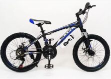 Підлітковий велосипед колеса 24 дюймів S300 Blast-New Чорно-Синій