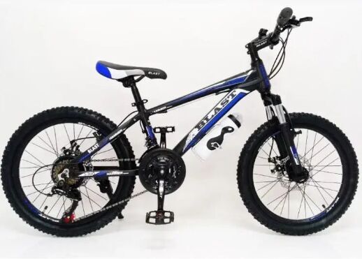 Підлітковий велосипед колеса 24 дюймів S300 Blast-New Чорно-Синій
